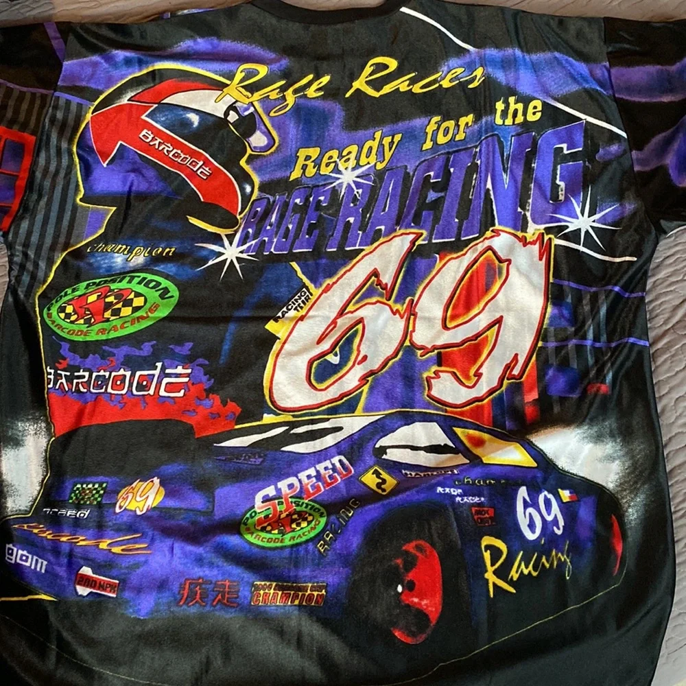 Barcode Speed Racing 69 Road Rage Racer Shirt - Picture 7 of 13
